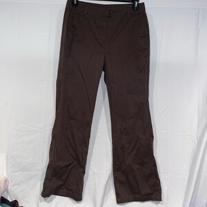 Woolrich Trouser Dress Slacks Straight Slim Leg Stretch High Rise Pants